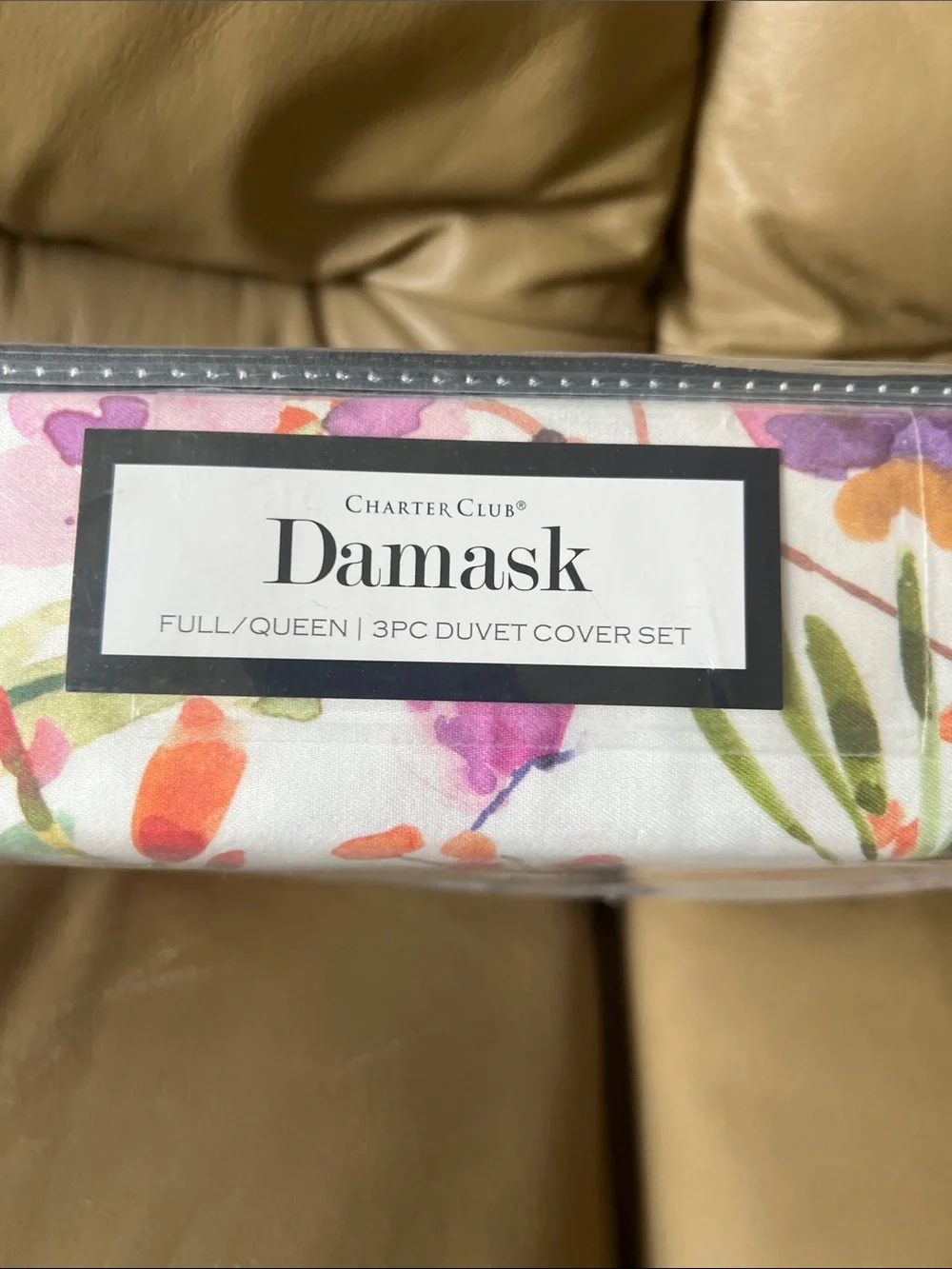 Charter Club Damask Designs Wildflowers Queen Duvet Cover Set